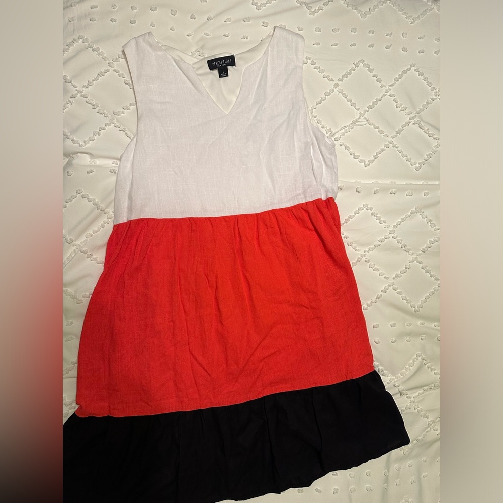 NWT Perceptions Colorblock Midi Dress Size Large